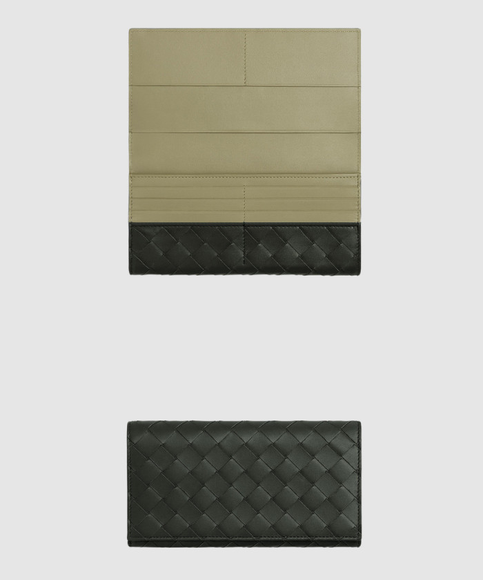 [BOTTEGA-보테가베네타]동전 지갑을 갖춘 인트레치아토 장지갑 749438