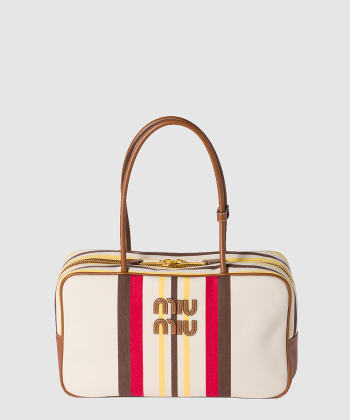 [MIUMIU-미우미우]캔버스 및 가죽 보백 5BB163