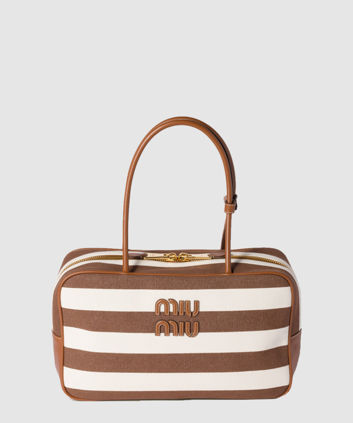 [MIUMIU-미우미우]캔버스 및 가죽 보백 5BB163
