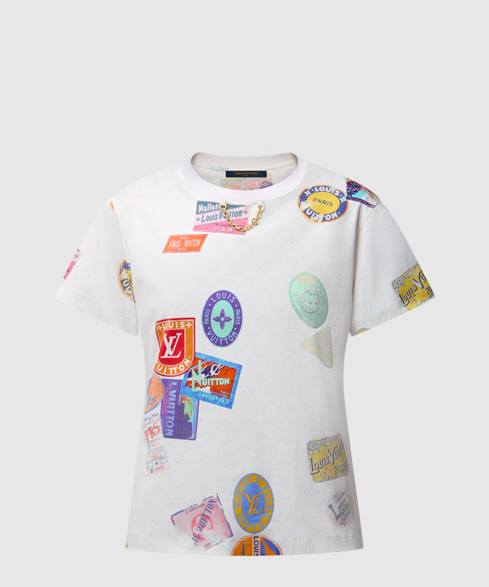 [LOUIS VUITTON-루이비통]마히나 패치 프린트 티셔츠 1AHITS