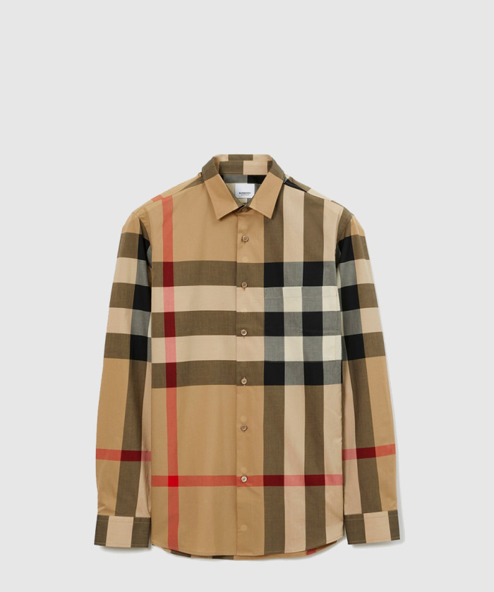 [BURBERRY-버버리]체크 코튼 셔츠 80714451