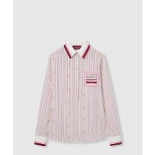 [GUCCI-구찌]프린트 멀버리 실크 셔츠 818456