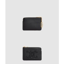 [CELINE-셀린느]트리오페 지퍼 카드 코인 지갑 10C663