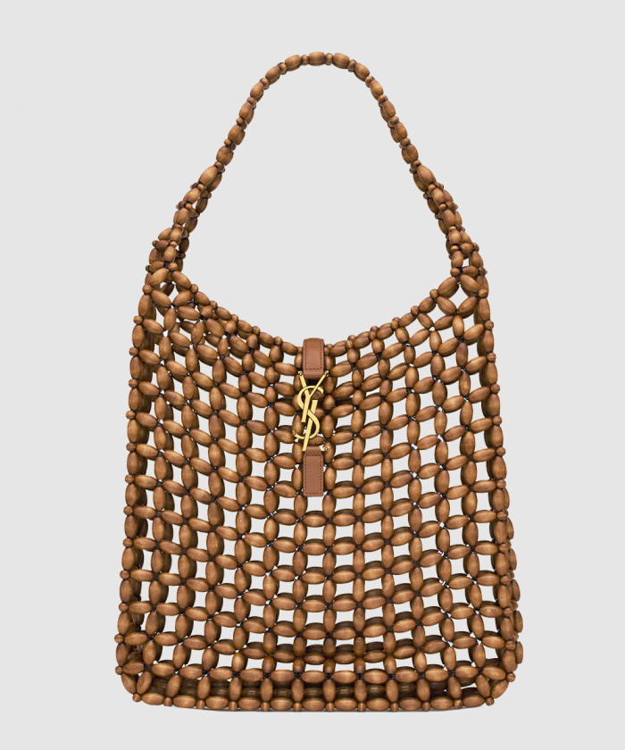 [SAINT LAURENT-생로랑]우드 비즈 소재의 le 5 à 7 라지백 823807