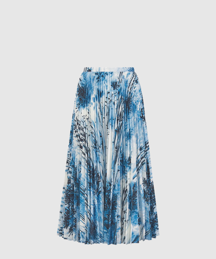 [DIOR-디올]미디 플리츠 스커트 542J0