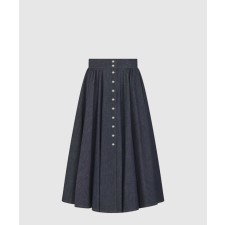 [DIOR-디올]스냅 미디 스커트 542J2