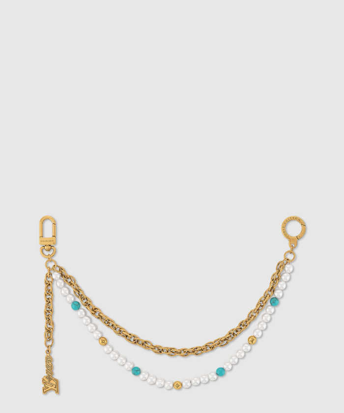 [LOUIS VUITTON-루이비통]펄 (Pearls) 체인 벨트 & 백 참 M02097