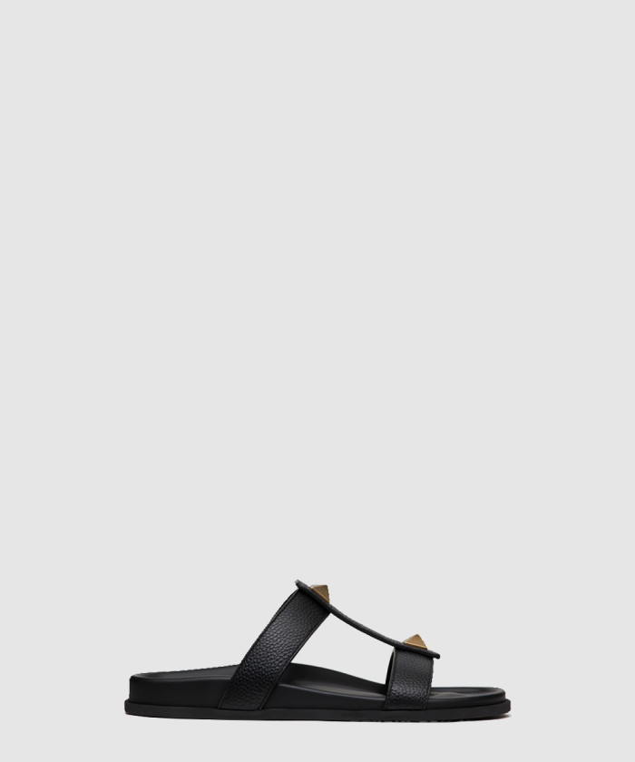 [VALENTINO-발렌티노]로만 스터드 송아지 가죽 슬라이드 샌들