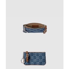 [GUCCI-구찌]GG 엠블럼 데님 키 케이스 819113
