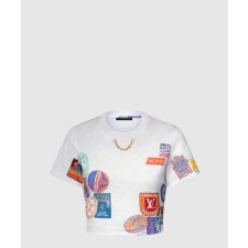 [LOUIS VUITTON-루이비통]마히나 패치 프린트 크롭 톱 1AHITK