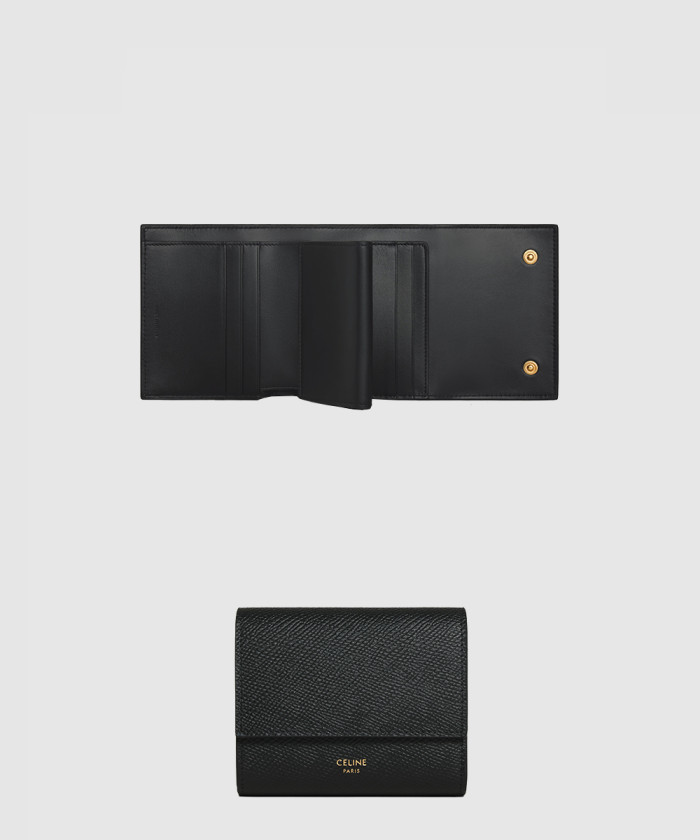 [CELINE-셀린느]스몰 3단 지갑 - 그레인 카프스킨 10D573