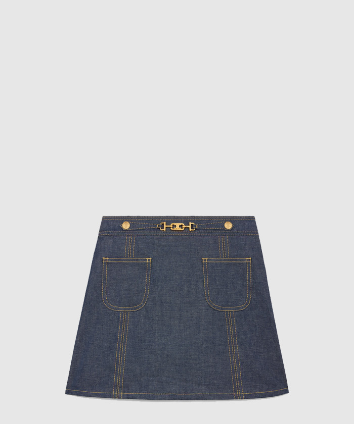 [CELINE-셀린느]트라페즈 미니 스커트 RJ0330