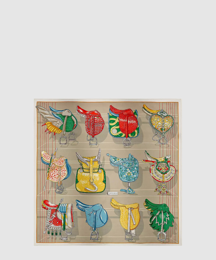 [HERMES-에르메스]Tous en Selle 스카프 90