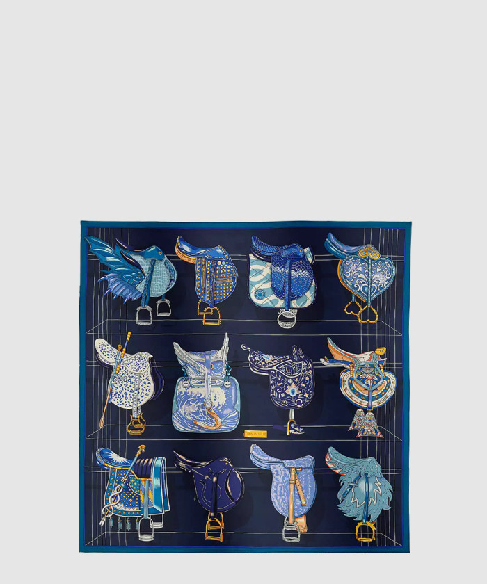 [HERMES-에르메스]Tous en Selle 스카프 90