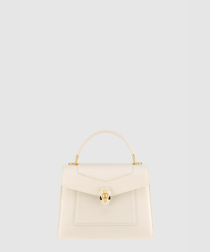 [BULGARI-불가리]서펜티 포에버 미디엄 탑 핸들백 송아지 가죽 294495