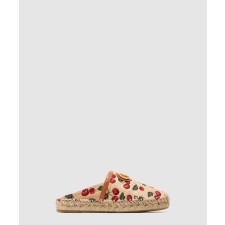 [VALENTINO-발렌티노]브이로고 시그니처 체리픽 모티프 뮬