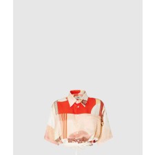 [FENDI-펜디]패치워크 프린트 실크 셔츠 FS8278