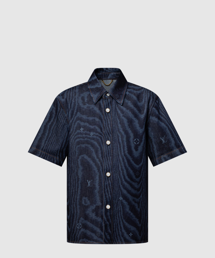 [LOUIS VUITTON-루이비통]쇼트 슬리브드 데님 셔츠 1AHVVO