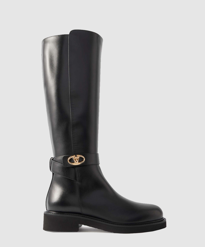 [VALENTINO-발렌티노]가죽 무릎 높이 부츠