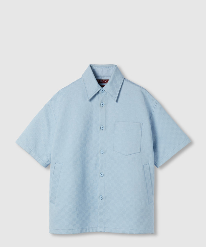 [GUCCI-구찌]오버사이즈 GG 코튼 셔츠 ‎81a732