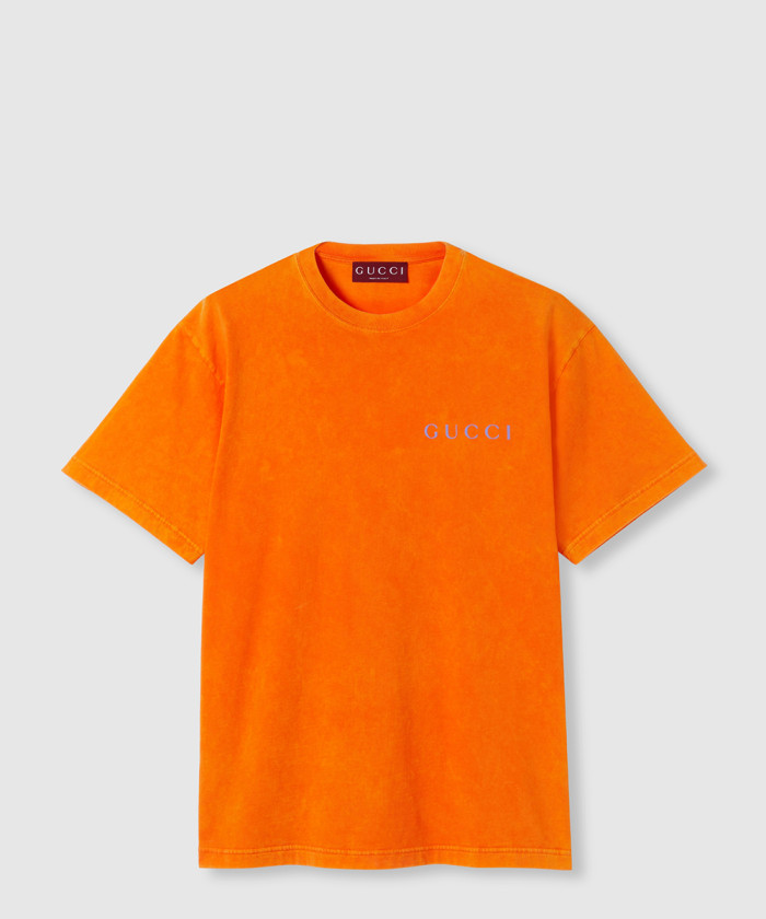 [GUCCI-구찌]프린트 코튼 저지 티셔츠 796395