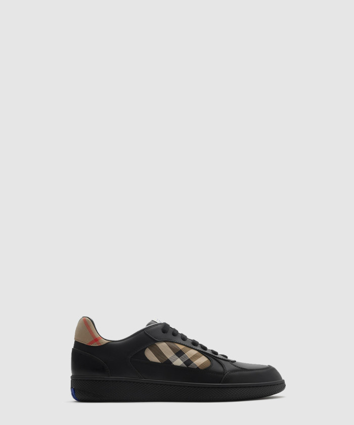[BURBERRY-버버리]가죽과 체크 무늬 테라스 스니커즈 81086501