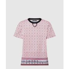 [LOUIS VUITTON-루이비통]스카프 프린트 티셔츠 1AHJII