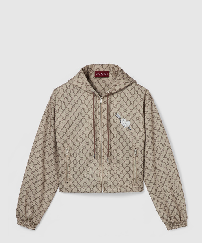 [GUCCI-구찌]프린트 테크니컬 저지 지퍼 재킷 838091