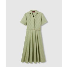 [GUCCI-구찌]미디 GG 코튼 개버딘 드레스 818349