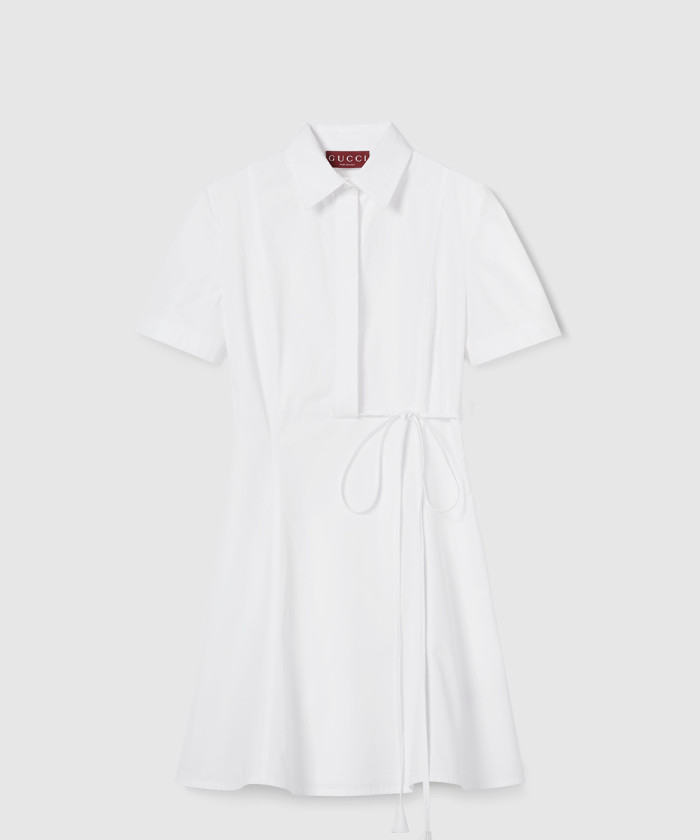 [GUCCI-구찌]엠보싱 처리된 헤비 코튼 포플린 드레스 ‎830730