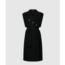 [LOUIS VUITTON-루이비통]벨티드 더블 브레스티드 드레스 1AHGG4