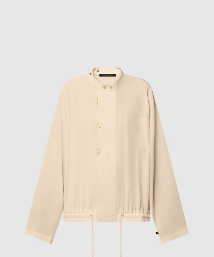 [LOUIS VUITTON-루이비통]버튼이 달린 마오 칼라가 달린 LS 블라우스 1AHGHJ