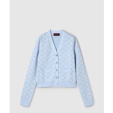 [GUCCI-구찌]파인 코튼 GG 자카드 가디건 818735