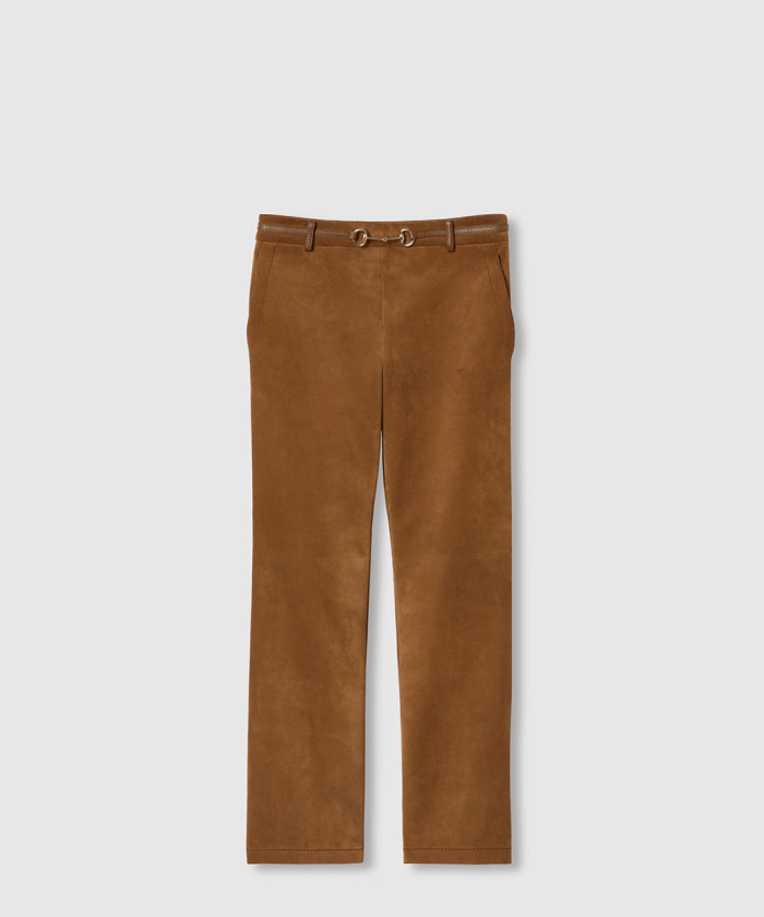 [GUCCI-구찌]홀스빗 스웨이드 팬츠 815074