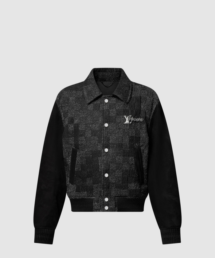 [LOUIS VUITTON-루이비통]믹스 레더 바시티 블루종 1AHBUW