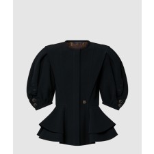 [LOUIS VUITTON-루이비통]퍼프 슬리브 페플럼 재킷 1AIBB4