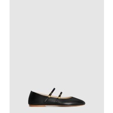 [CELINE-셀린느]소가죽 더블 루프 스트랩 플랫 360205