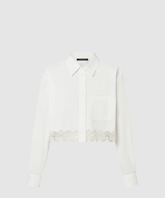 [LOUIS VUITTON-루이비통]레이스 트리밍 셔츠 1AHGWW