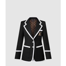 [LOUIS VUITTON-루이비통]트위드 트림 프레피 블레이저 1AHGO9