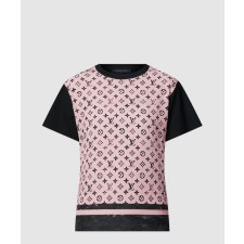 [LOUIS VUITTON-루이비통]워시드 모노그램 프론트 티셔츠 1AIAZW