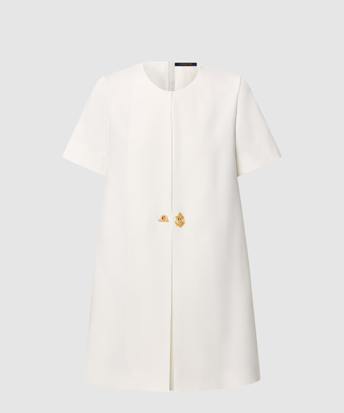 [LOUIS VUITTON-루이비통]앵커 버튼 A라인 드레스 1AHGTC
