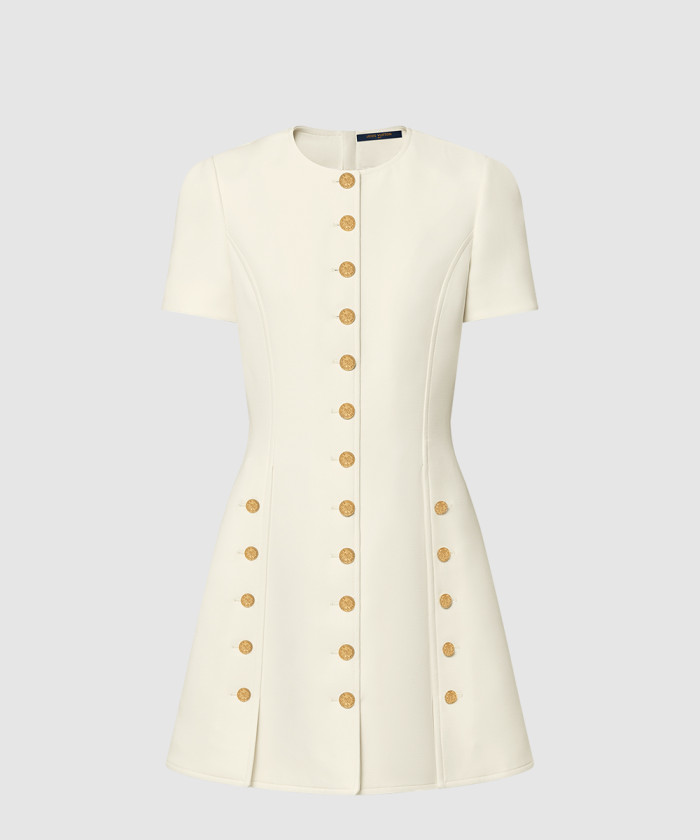 [LOUIS VUITTON-루이비통]버튼 트림 드레스 1AHGUH