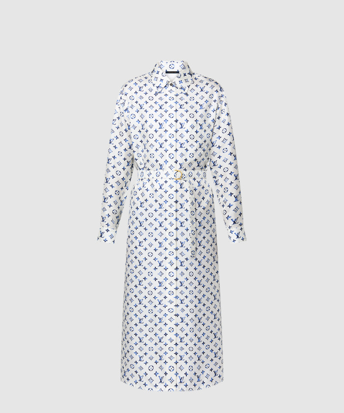 [LOUIS VUITTON-루이비통]아쿠아렐 모노그램 셔츠 드레스 1AHGUP