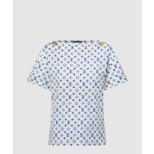 [LOUIS VUITTON-루이비통]Aquarelle 모노그램 아일렛 티셔츠 1AHIZ1