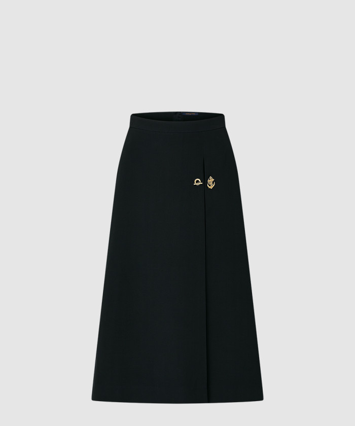 [LOUIS VUITTON-루이비통]앵커 버튼 A라인 스커트 1AHHND