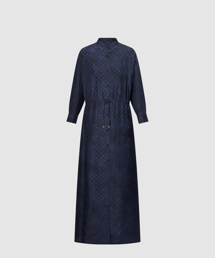 [LOUIS VUITTON-루이비통]모노그램 클라우드 드로스트링 셔츠 드레스 1AGSQ0
