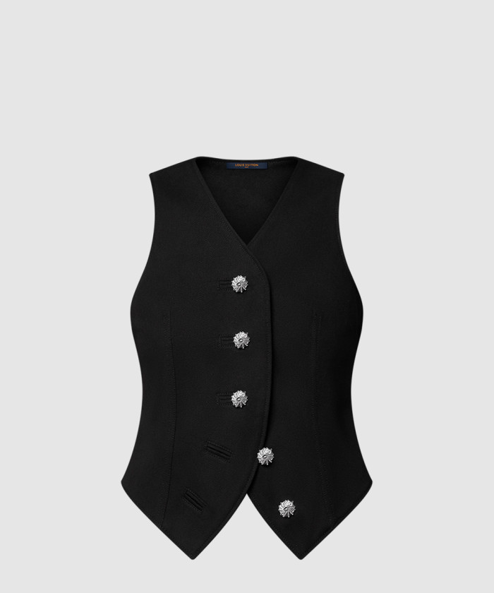 [LOUIS VUITTON-루이비통]주얼 버튼 데님 웨이스트코트 1AHGSO