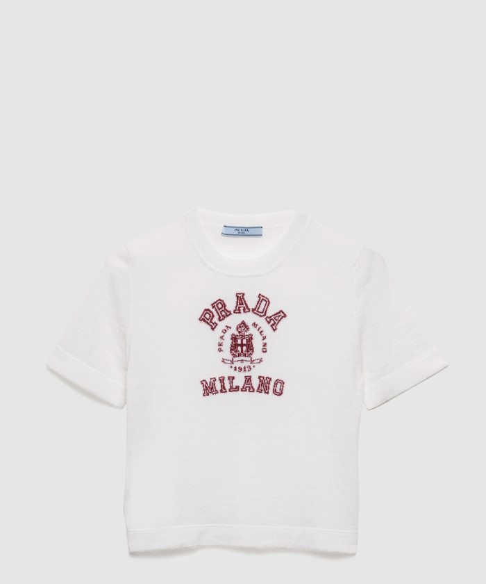 [PRADA-프라다]캐시미어 인타르시아 티셔츠 P24M2M