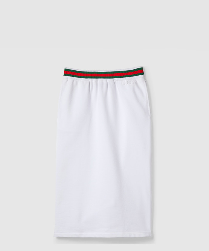 [GUCCI-구찌]웹 코튼 저지 스커트 ‎810391