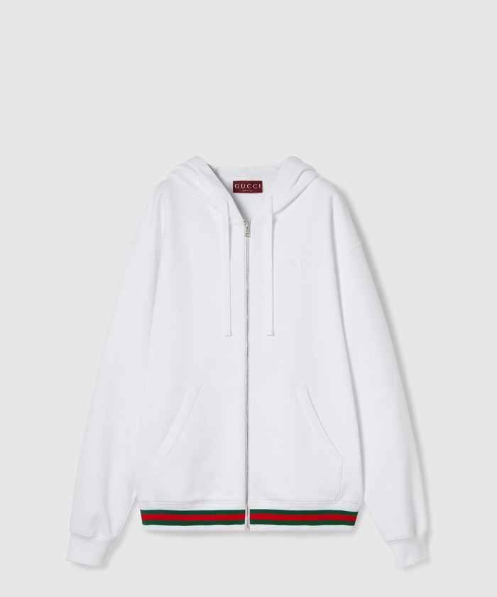 [GUCCI-구찌]웹 코튼 저지 스웨트셔츠 810383